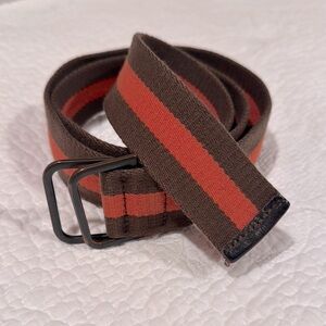 Vintage Club Monaco canvas striped belt